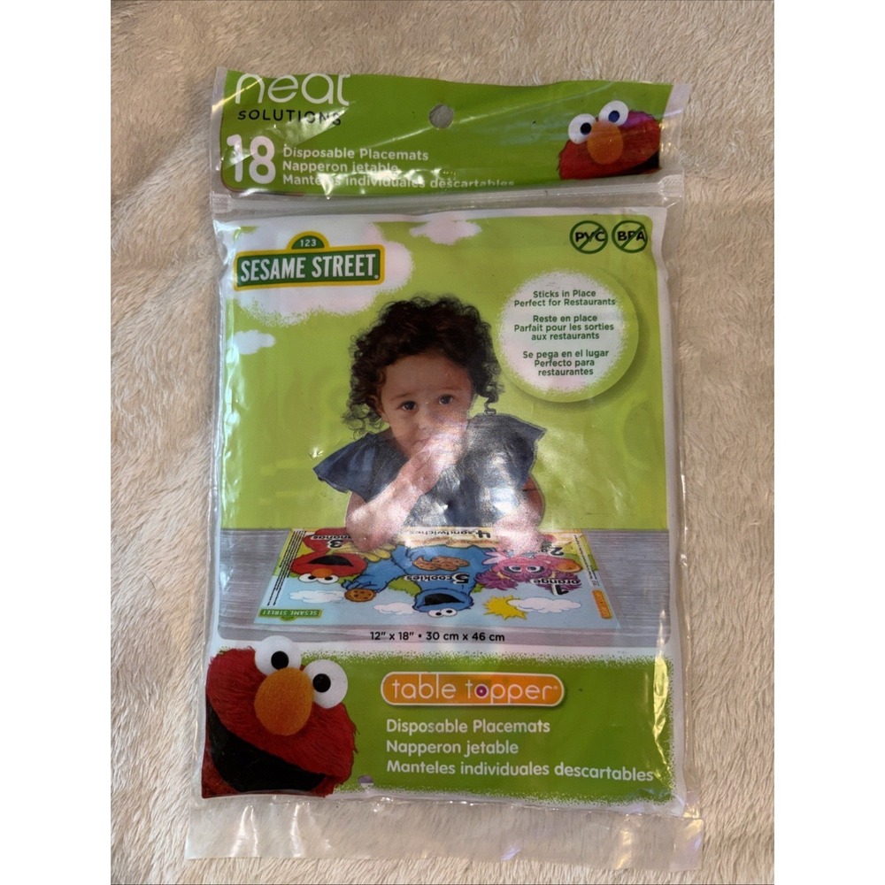 Sesame Street Table Topper 18Pc Disposable Placemats